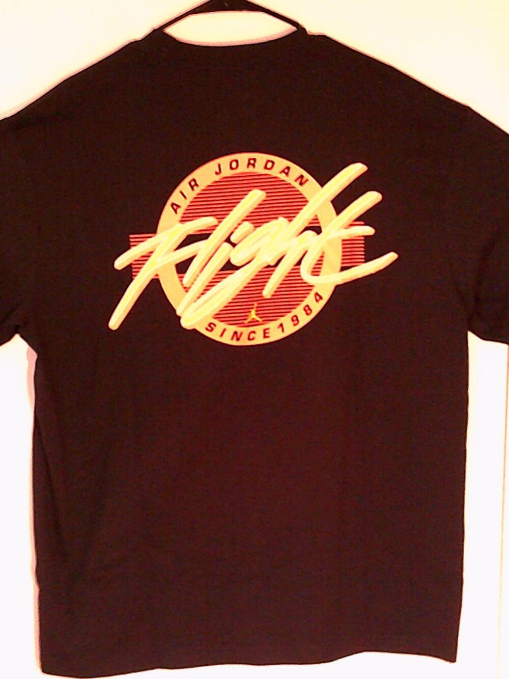 NEW AIR JORDAN "Flight Since 1984 Tee" MEN'S BLACK RED T-SHIRT XL IF3067-010
